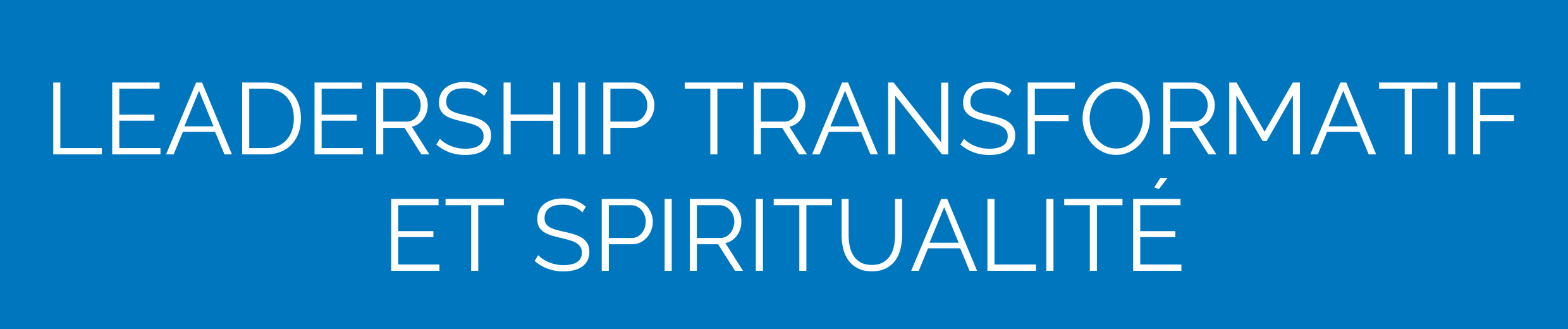 Leadership transformatif et spiritualité